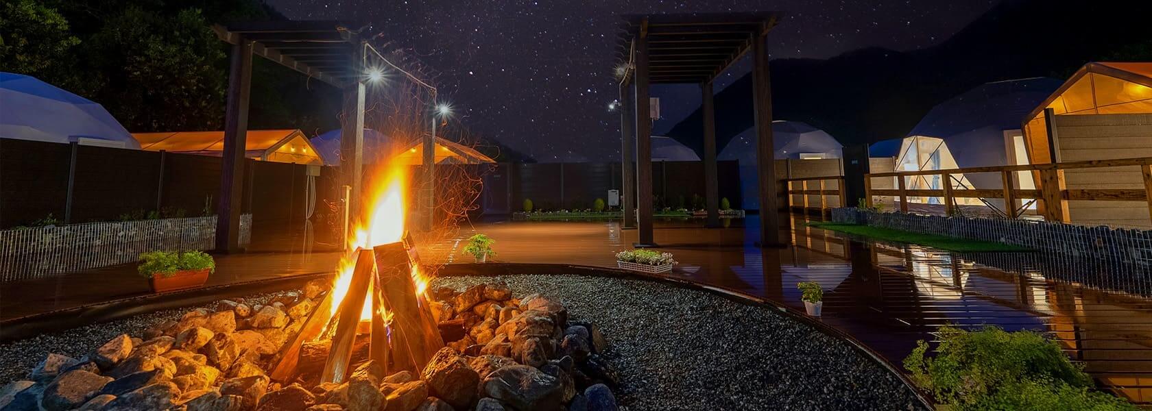 ドーム型グランピング